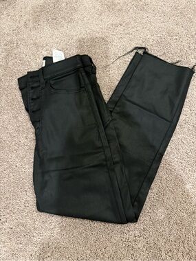 Abercrombie & Fitch Black Faux Leather Pants